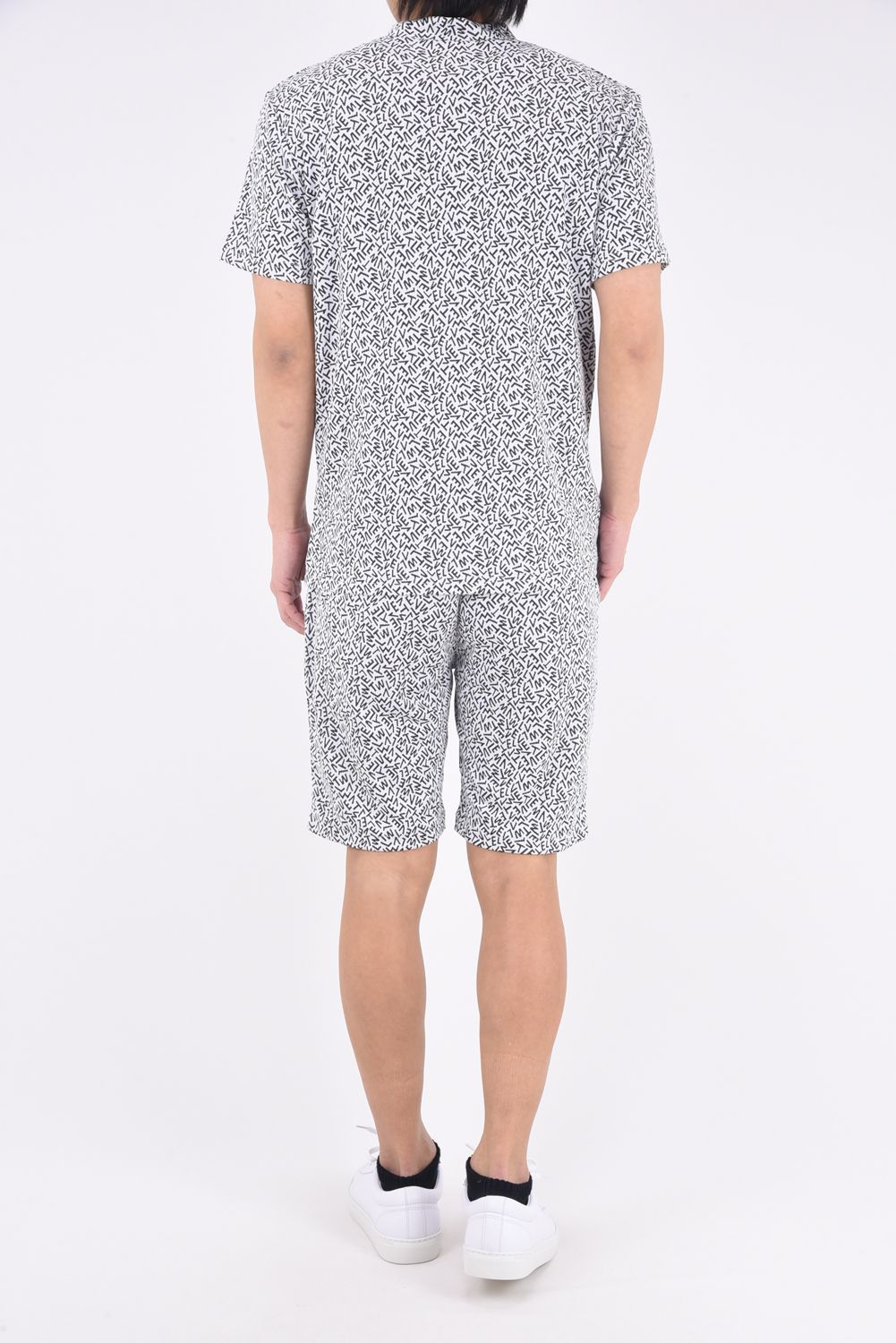 【26SS】 KH SHORTS / ブランドロゴ総柄 ショートパンツ (ホワイト)