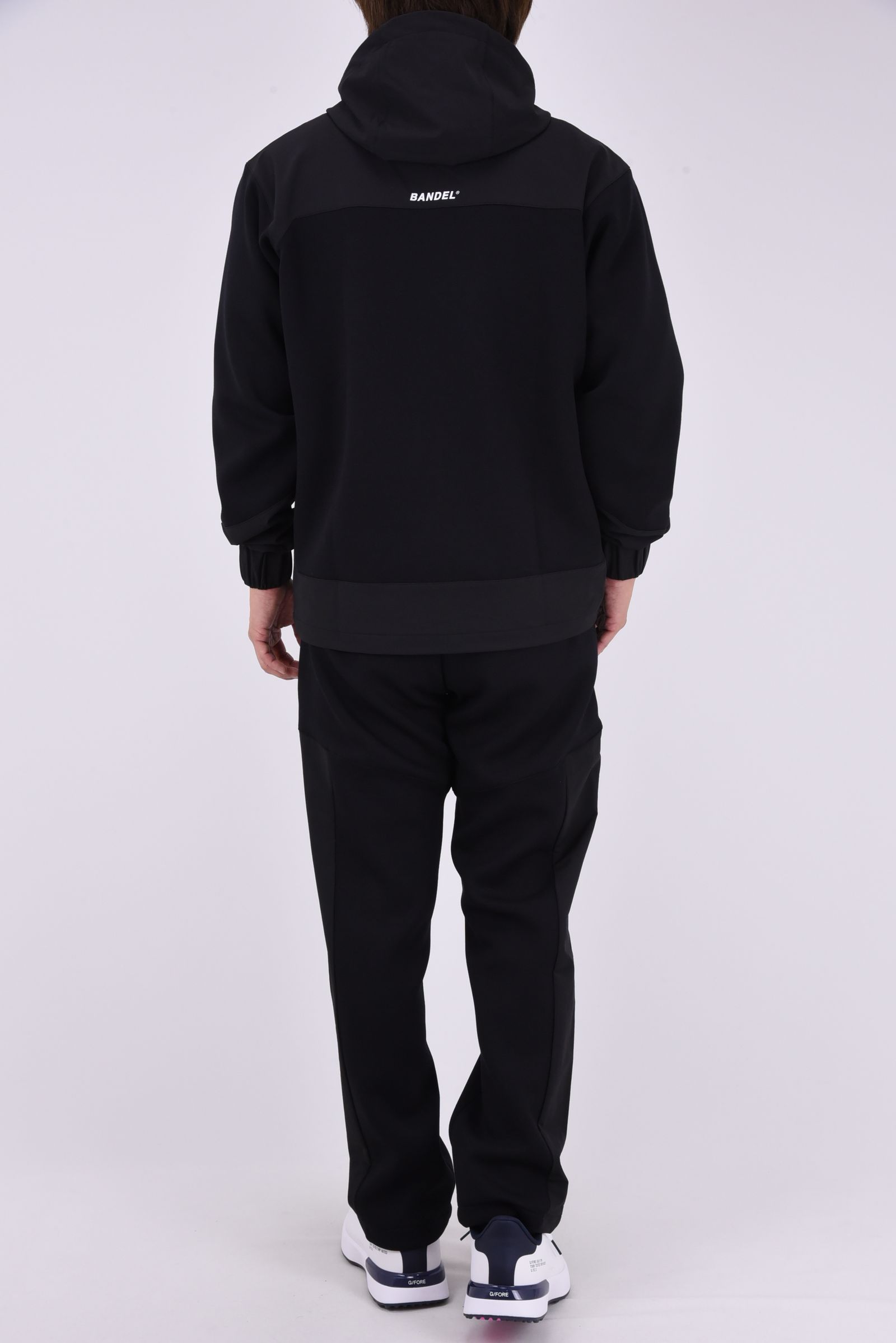 【26AW】 BONDING COMBINATION ZIP HOODIE / ボンディングコンビネーション ジップアップパーカー (ブラック/ブラック)