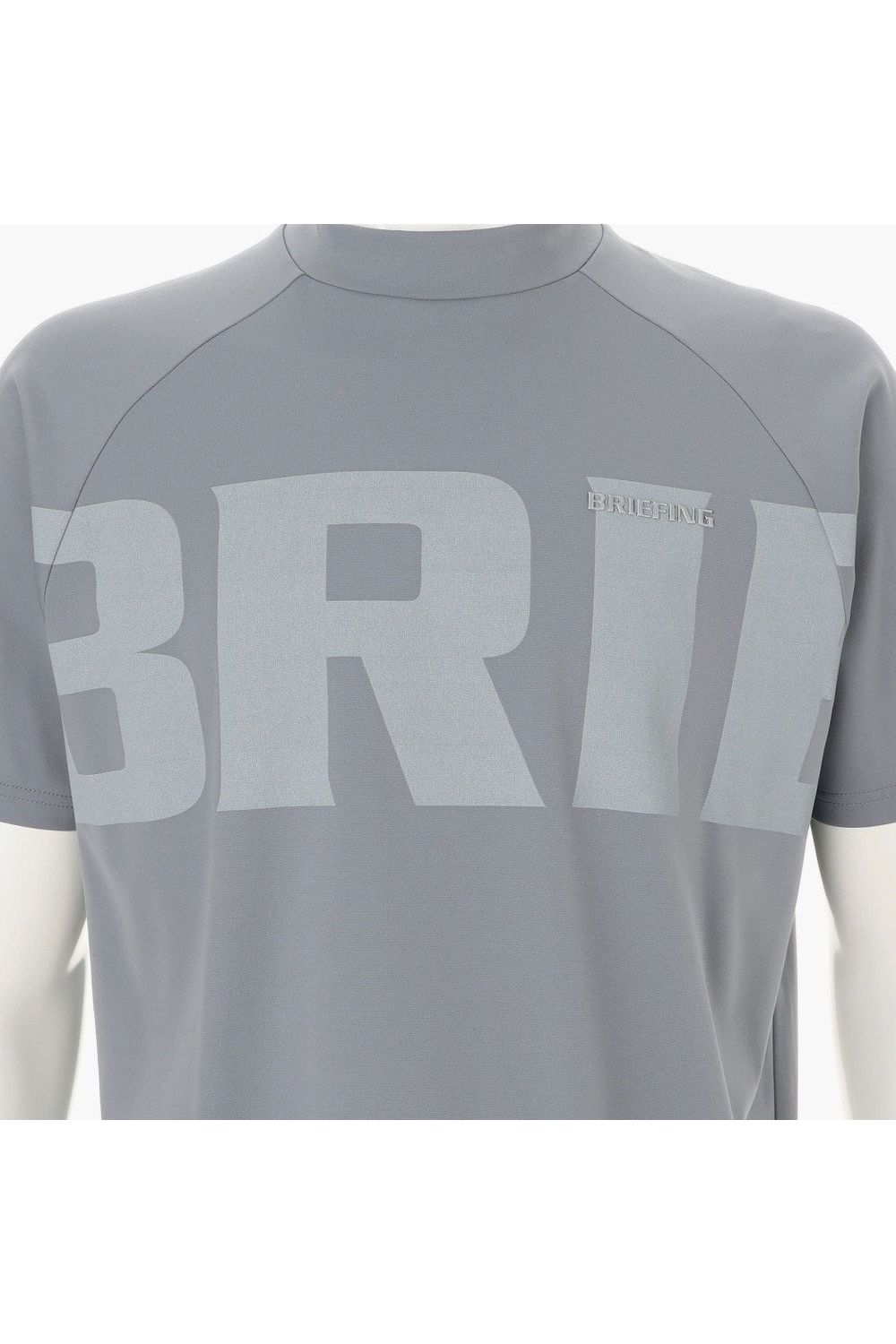 【26SS】 MEN’S BIG BEAT HIGHNECK / ビッグロゴ リラックスフィット モックネックTシャツ (グレー)