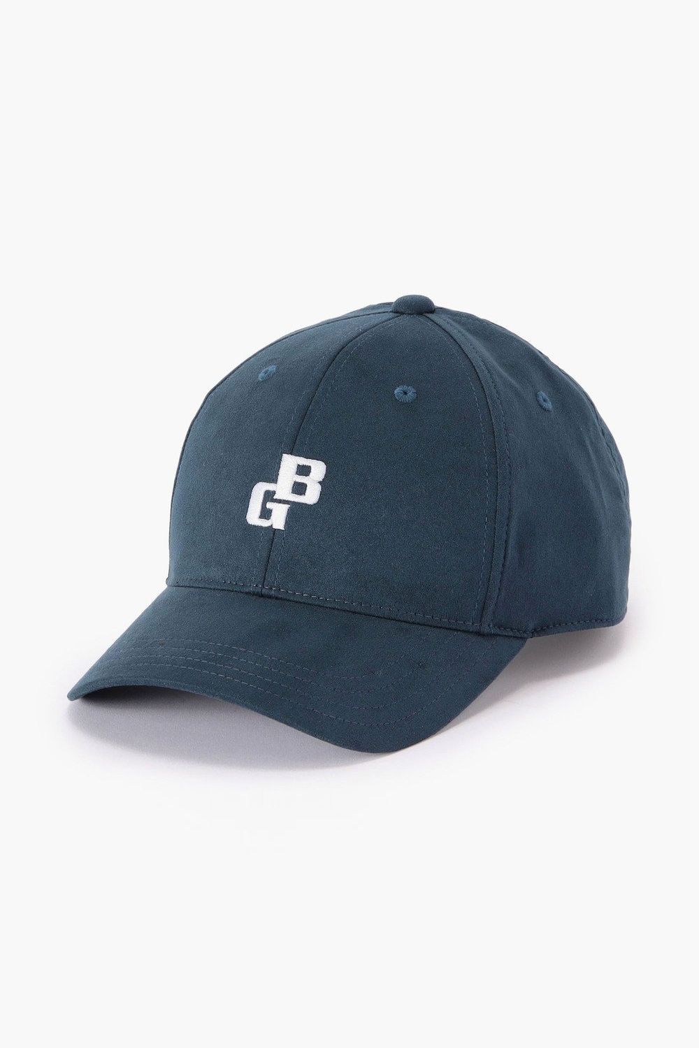 【26AW】 MEN’S SUEDE SMALL BG LOGO CAP / スウェード素材 スモールBGロゴ キャップ (インディゴ)