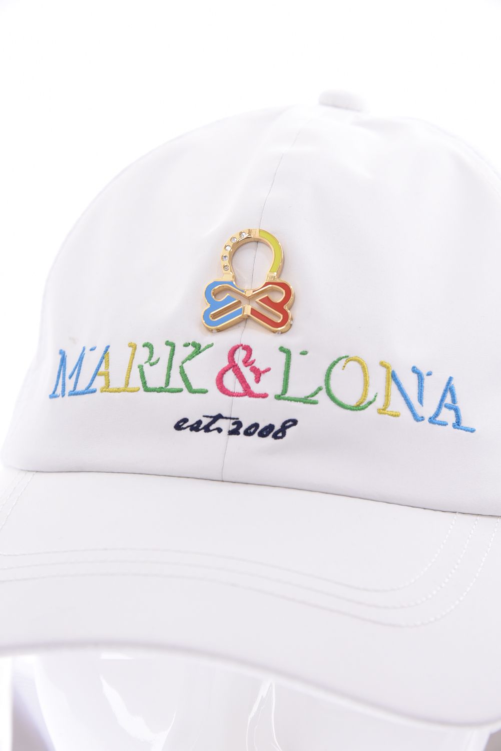【26SS】 CHOROMA ICON SUN SHIELD CAP / マルチカラー刺繍 サンシールド付き メッシュキャップ (ホワイト)