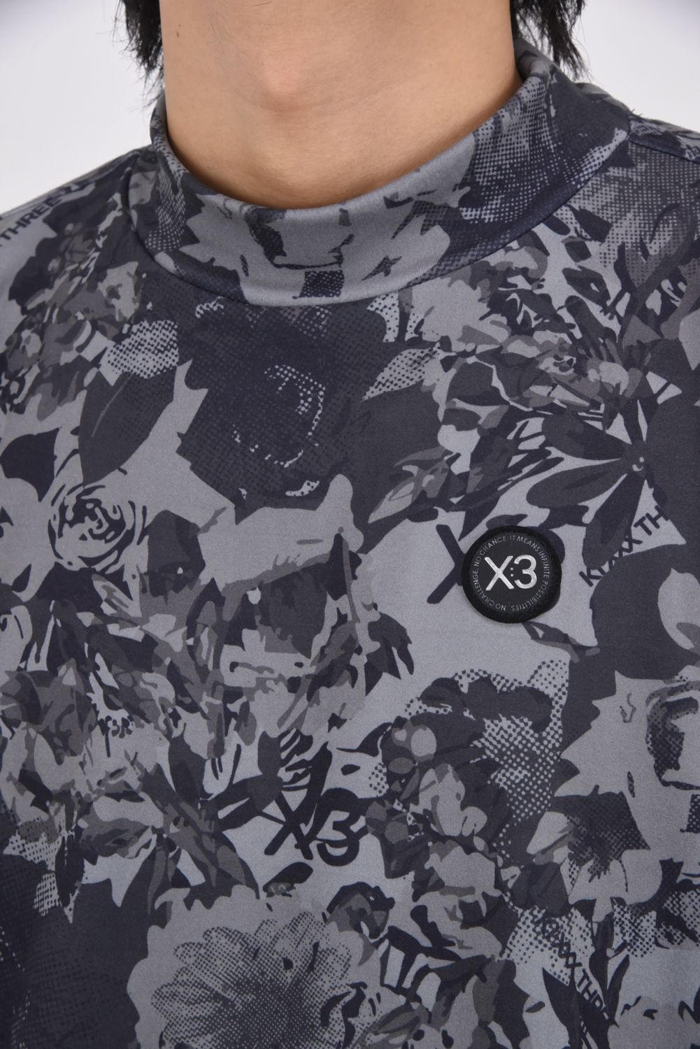 【期間限定ポイント10倍】【25AW】 FLOWER CAMO L/S HIGHNECK / フラワーカモ ロングスリーブ ハイネックTシャツ (グレー)