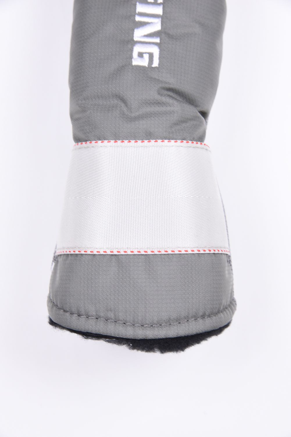 【26SS】 LOGO KNIT UTILITY COVER / 異素材ハイブリッド ユーティリティカバー (ライトグレー)