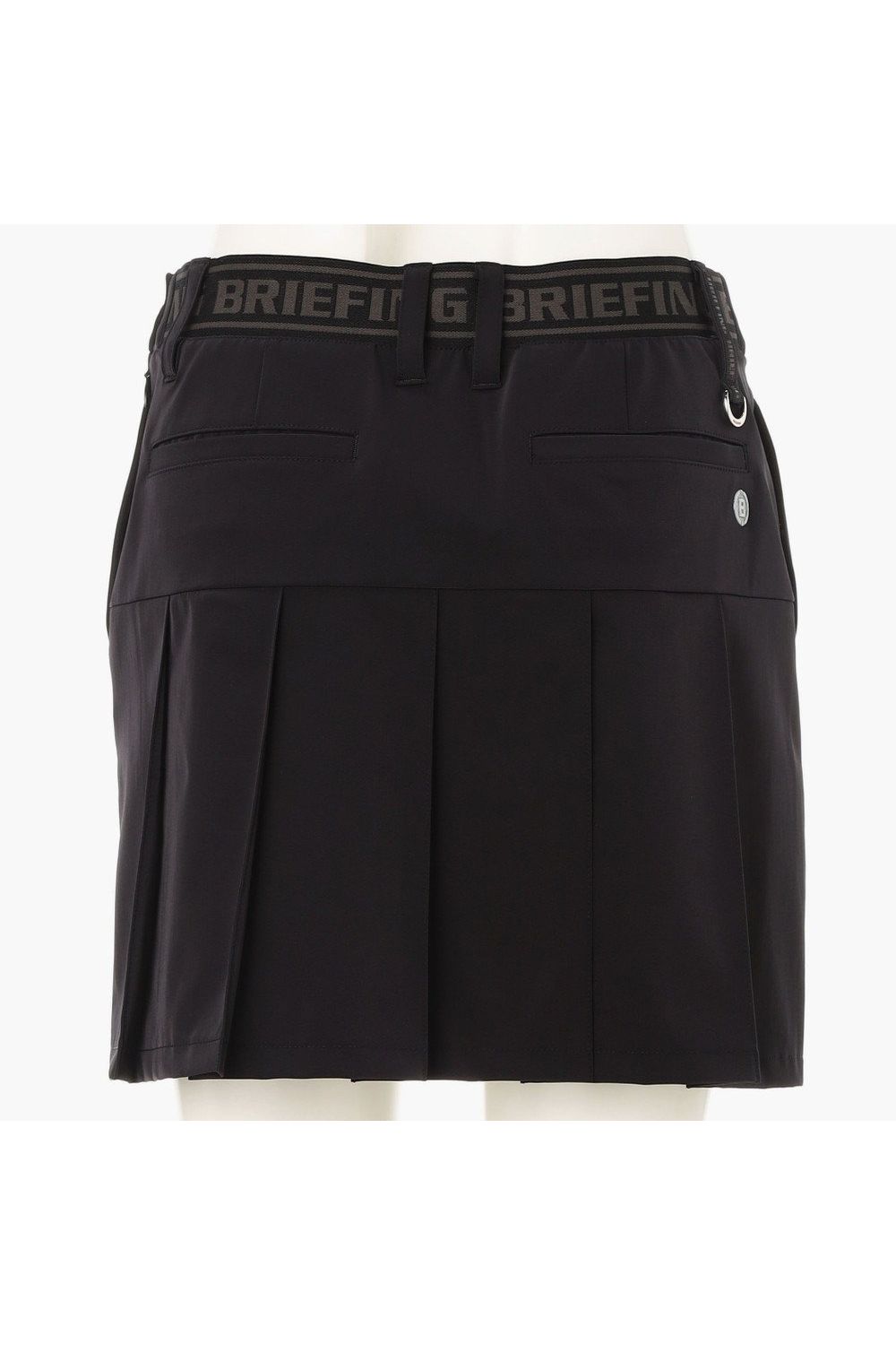 【26SS】【レディース】 WOMEN’S WR NYLON 3D LOGO PLEATED SKIRT / ナイロンストレッチ 3Dロゴ プリーツスカート (ブラック)