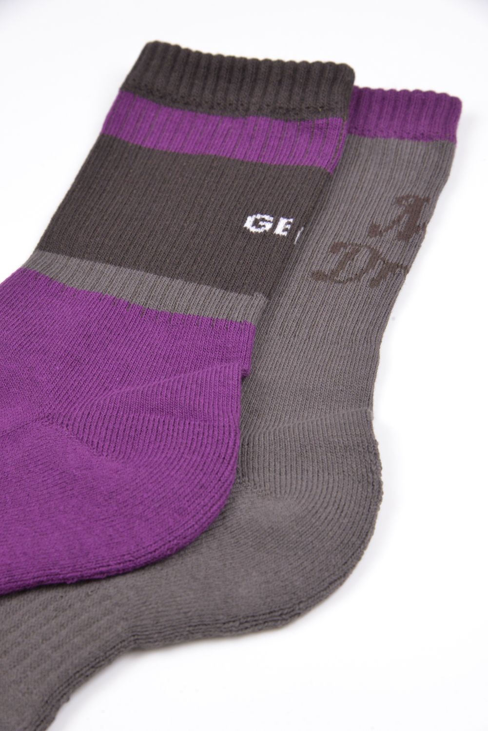 【26SS】 CREW SOCKS / アシンメトリー クルーソックス (パープル)
