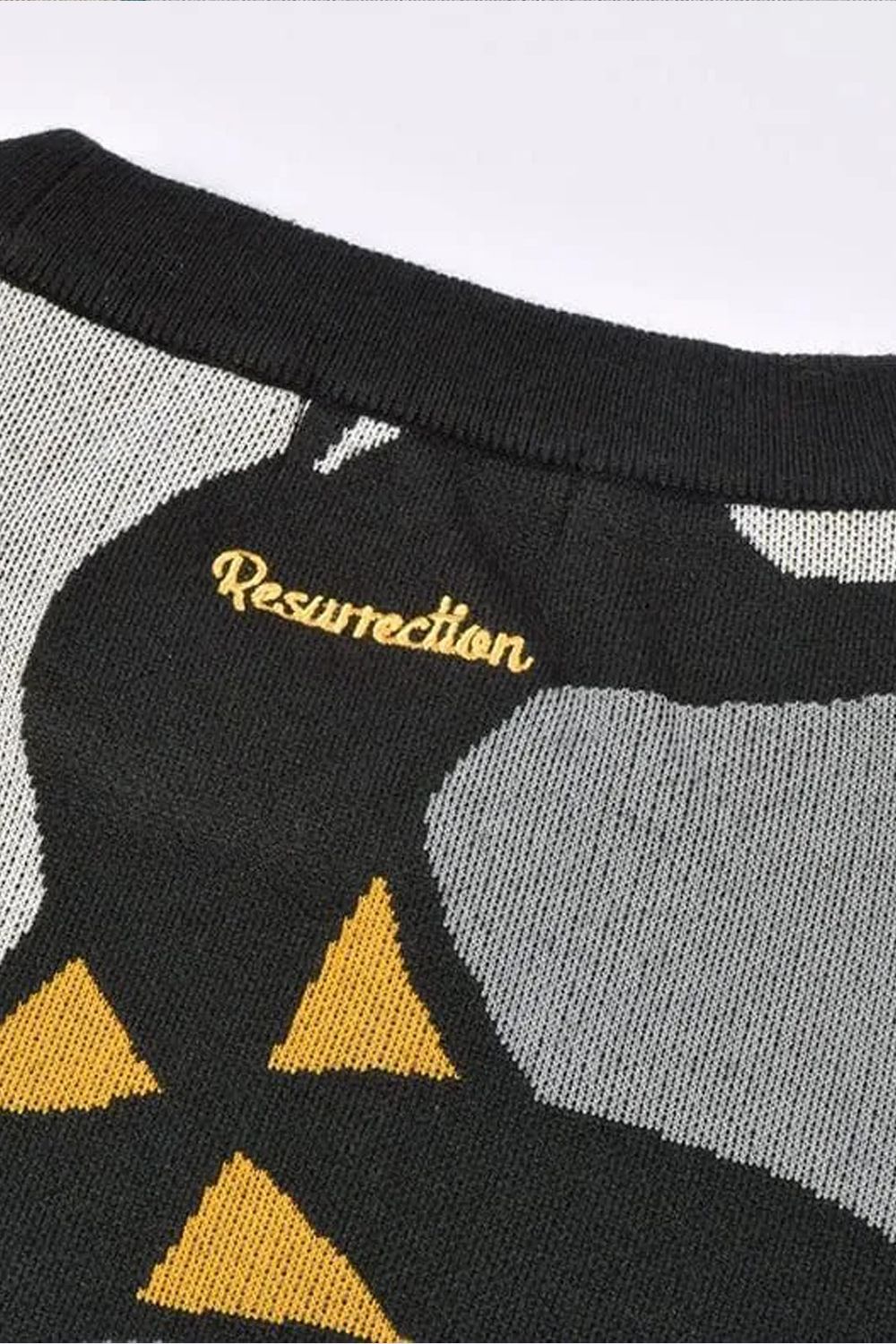 【26AW】 AIRSHUT BIRDSTILE KNIT / エアシャット バーズタイルニット (ブラック/オフホワイト)*