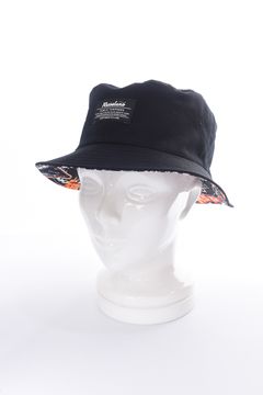 REVERSIBLE BUCKET HAT (MULTI LOGO) / マルチロゴグラフィック リバーシブル バケットハット （ブラック）