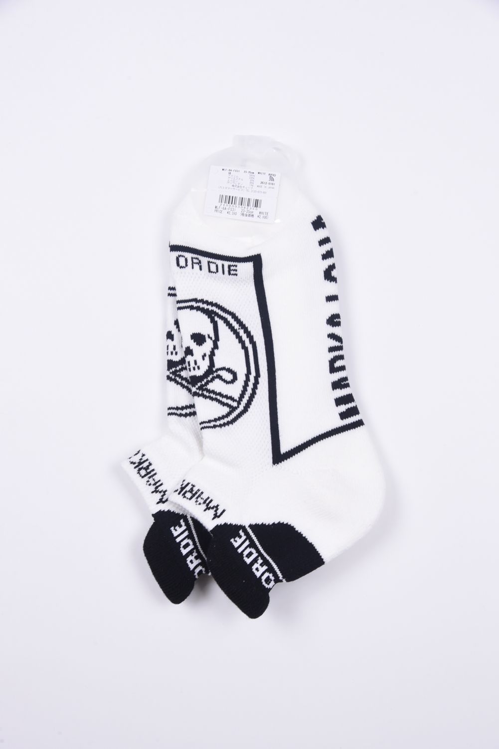 【26SS】【レディース】 ROUND SKULL ATHLETIC LOW SOCKS / サークルスカルジャカード スニーカー丈 ローソックス (ホワイト)