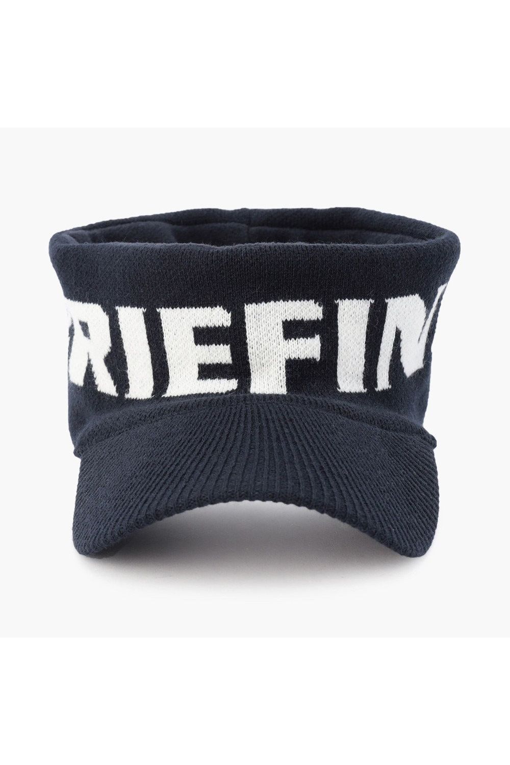 KNIT VISOR / ブランドロゴジャカード ニットサンバイザー (ネイビー)