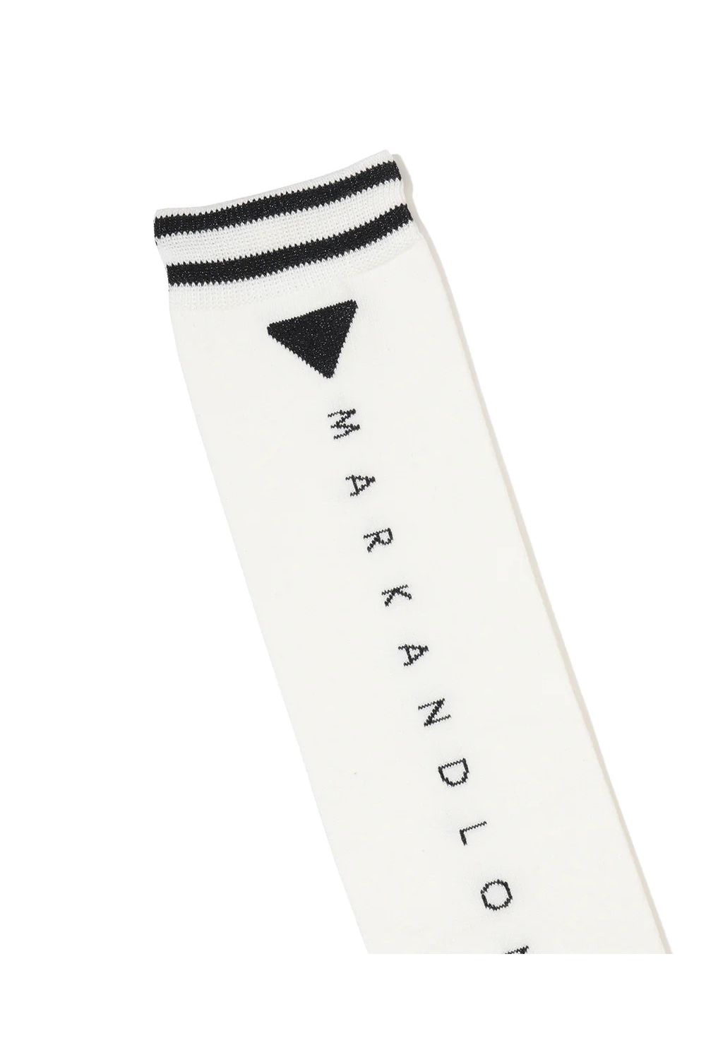 【26SS】【CODE COLLECTION】【レディース】 TOSX / ジャパンメイド レターグラフィック オーバーニーソックス (ホワイト)