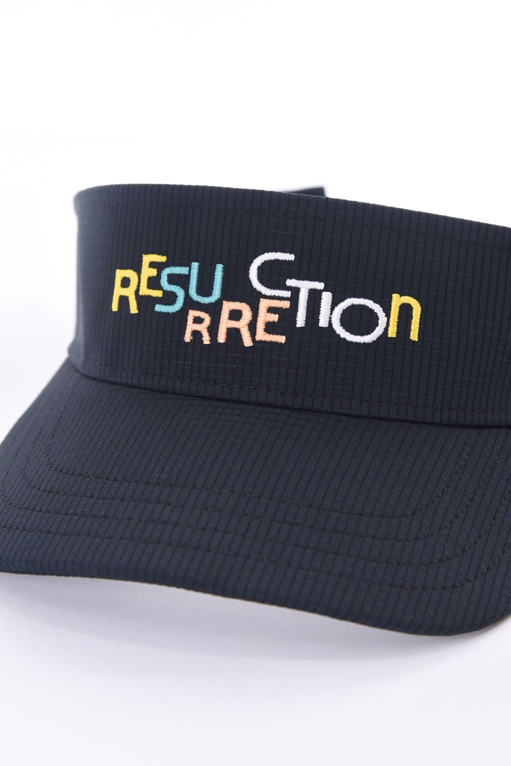 【26SS】 COLORFUL LOGO SUN VISOR / カラフルロゴ刺繍 サンバイザー (ブラック)