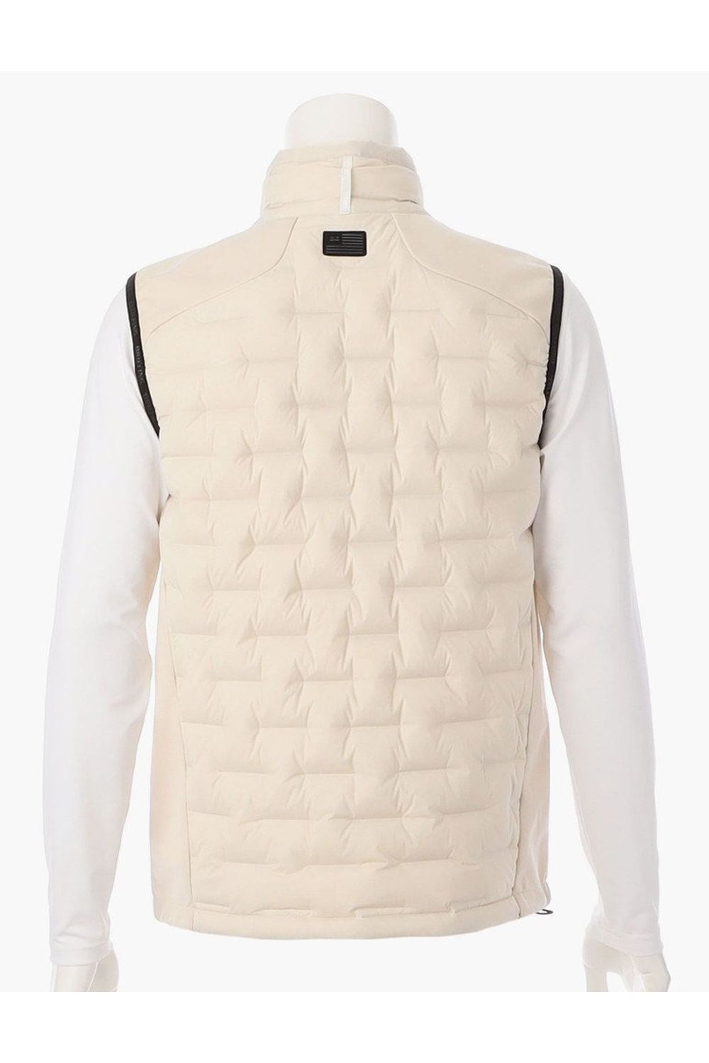 【25AW】 MEN'S HYBRID DOWN VEST / ストレッチタフタ ダイヤモンドロゴ ハイブリッドダウンベスト (ベージュ)