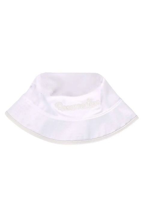 【26SS】 SYNTHETIC LEATHER BRIM BUCKET HAT / シンセティックレザーブリム バケットハット (ホワイト)