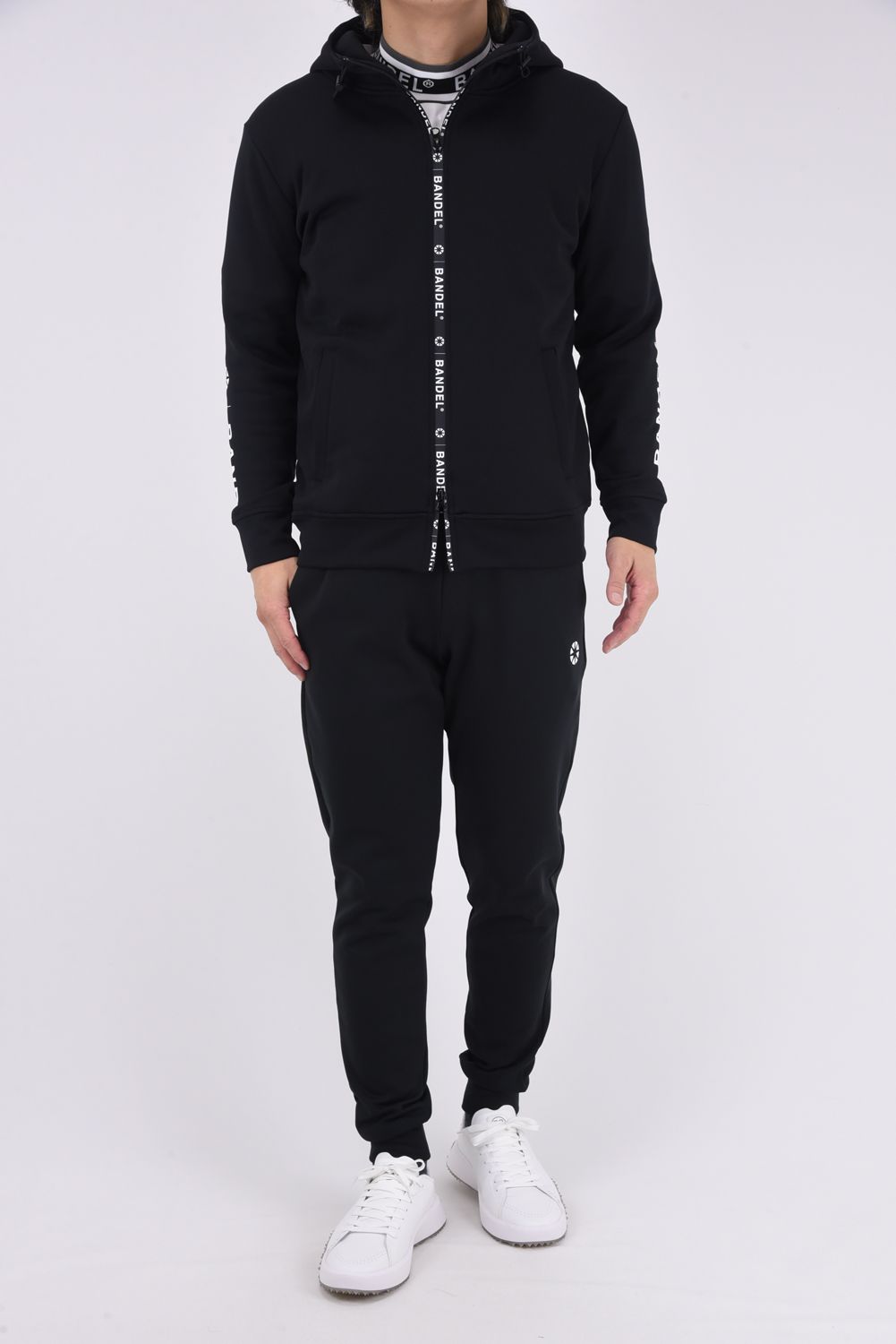 BASIC LONG PANTS MENS / テックスブリッド リブパンツ (ブラック)