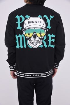 【25AW】 4WAY Dead man running crew / コーデュラ生地 Dead manバックプリント スニードジャック (ブラック)