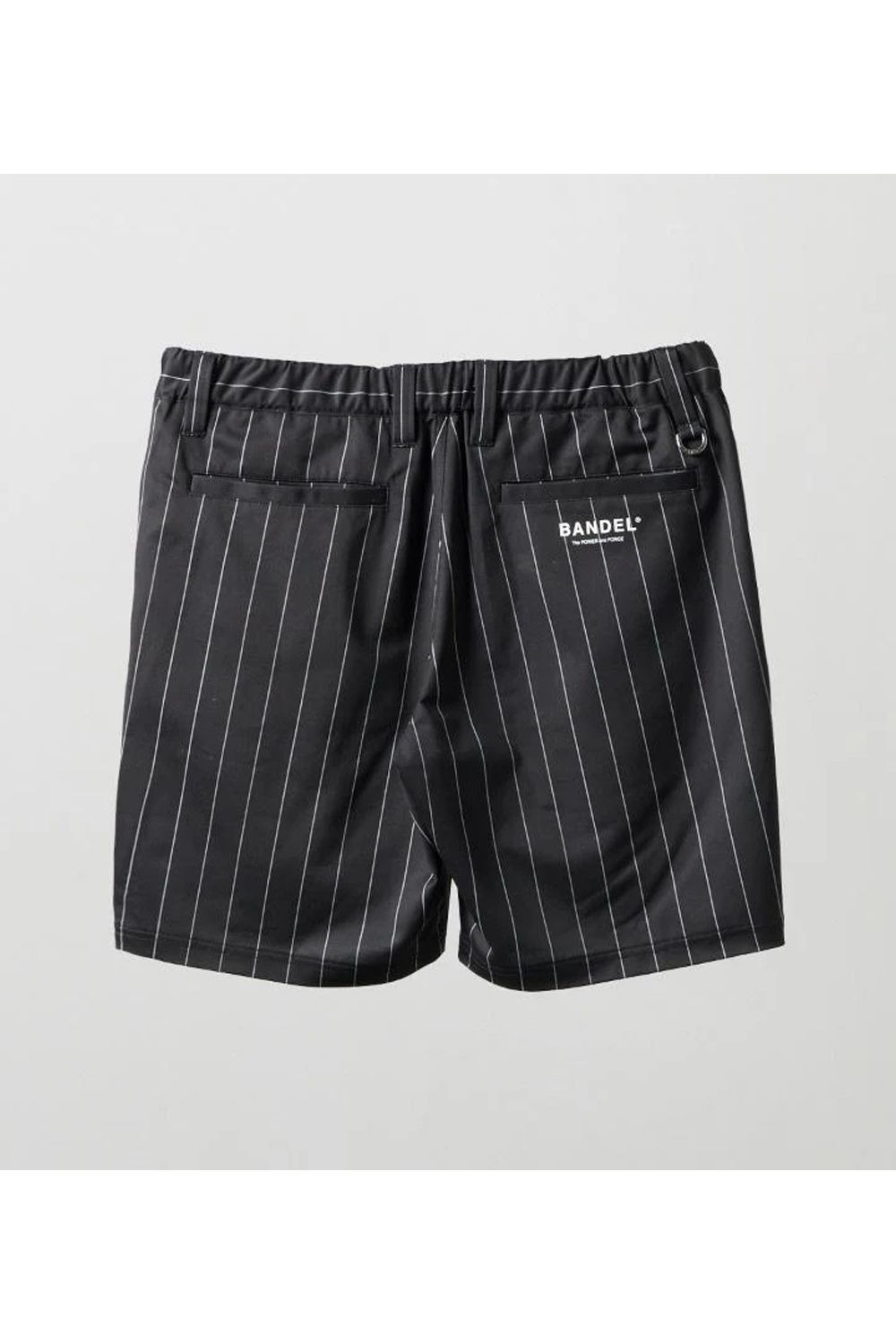 【26SS】 STRIPE TUCK HALF PANTS / ピンストライプ タックショートパンツ (ブラック)