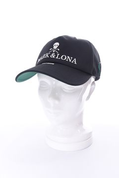 【26SS】 IRON SKULL CRYSTAL ACCENT CAP / アイアンスカル ブランドロゴ刺繍 ベースボールキャップ (ブラック)