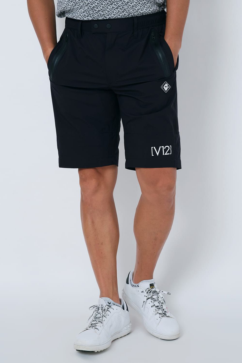 【期間限定ポイント10倍】MENS LINE UP RAIN PANTS / ロゴ ラインアップレインパンツ (ブラック)