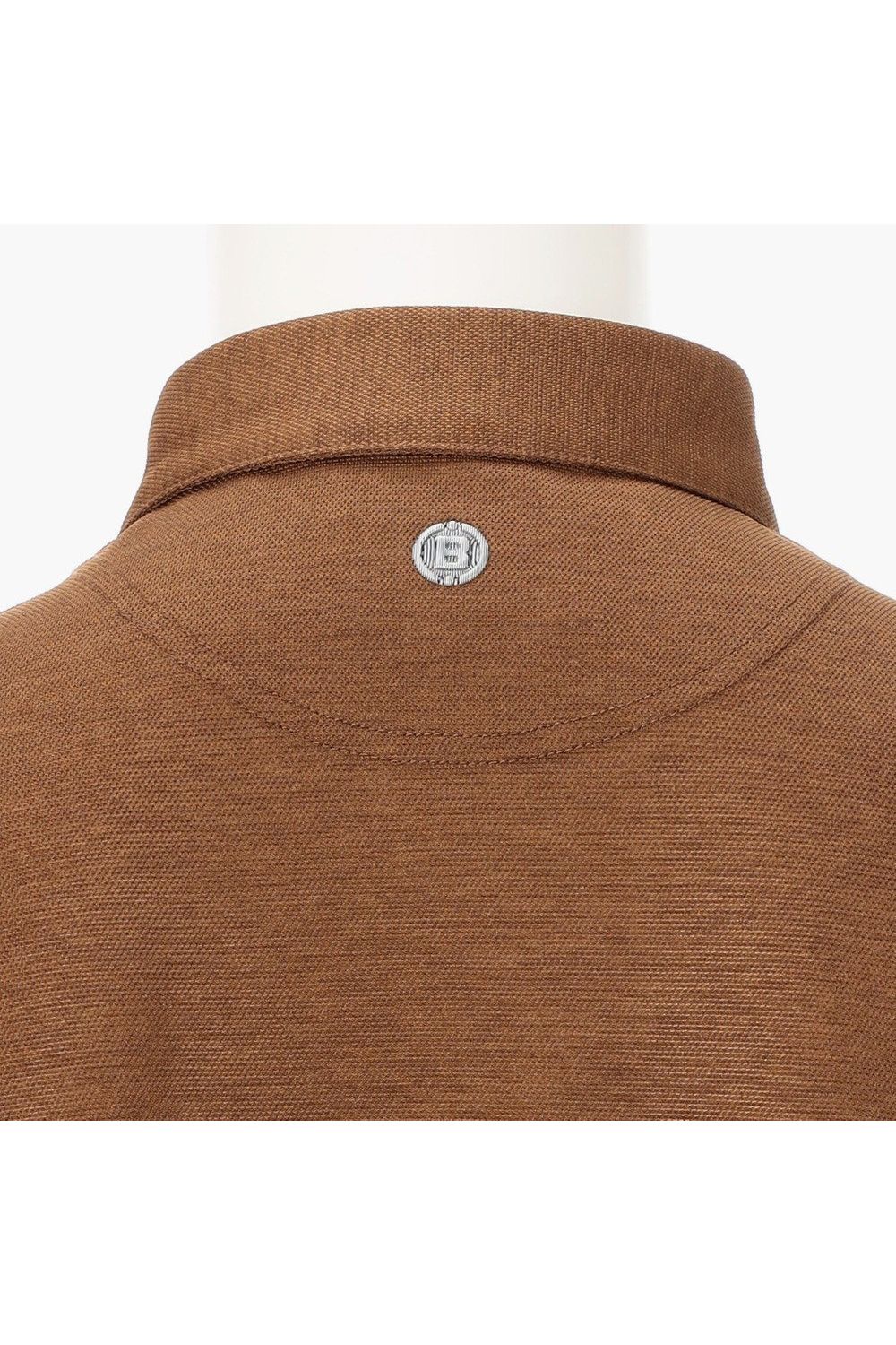 【26SS】 MEN'S LINEN-T WC SHIRT / リネンタッチ ワイドカラーポロシャツ (ブラウン)