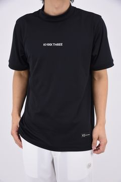 【26SS】 HYBRID MESH MOCK TEE / メッシュ モックネックTシャツ (ブラック)
