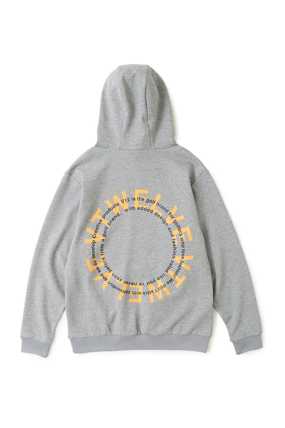【26AW】 RING LOGO PARKA / ダンボールニット サークルロゴ ジップポケット プルオーバーフーディー (グレー)