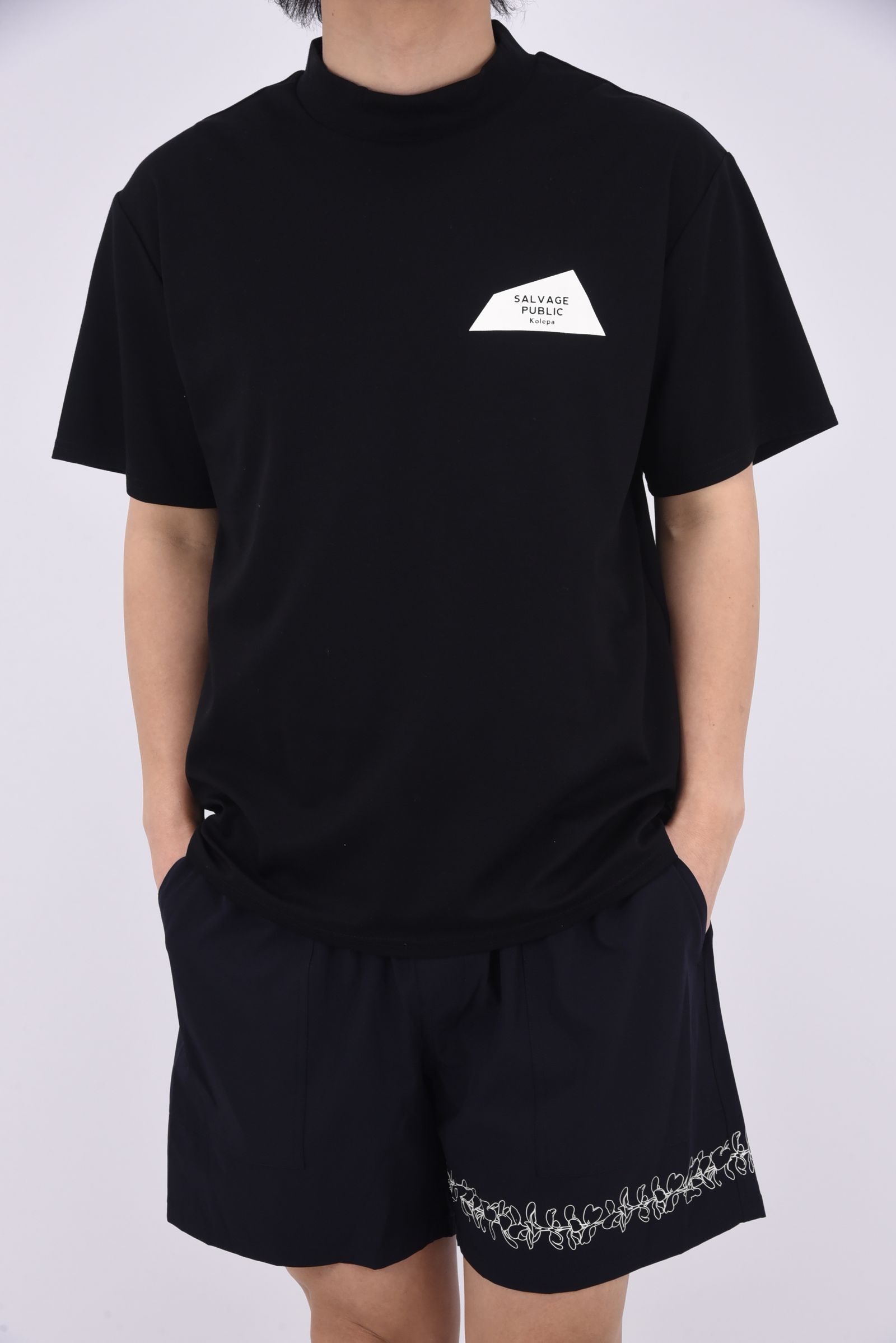 Kēhaupaʻa  ICE  Mockneck S/S(PARADISE NOW) / モックネック 半袖 シャツ (ブラック)