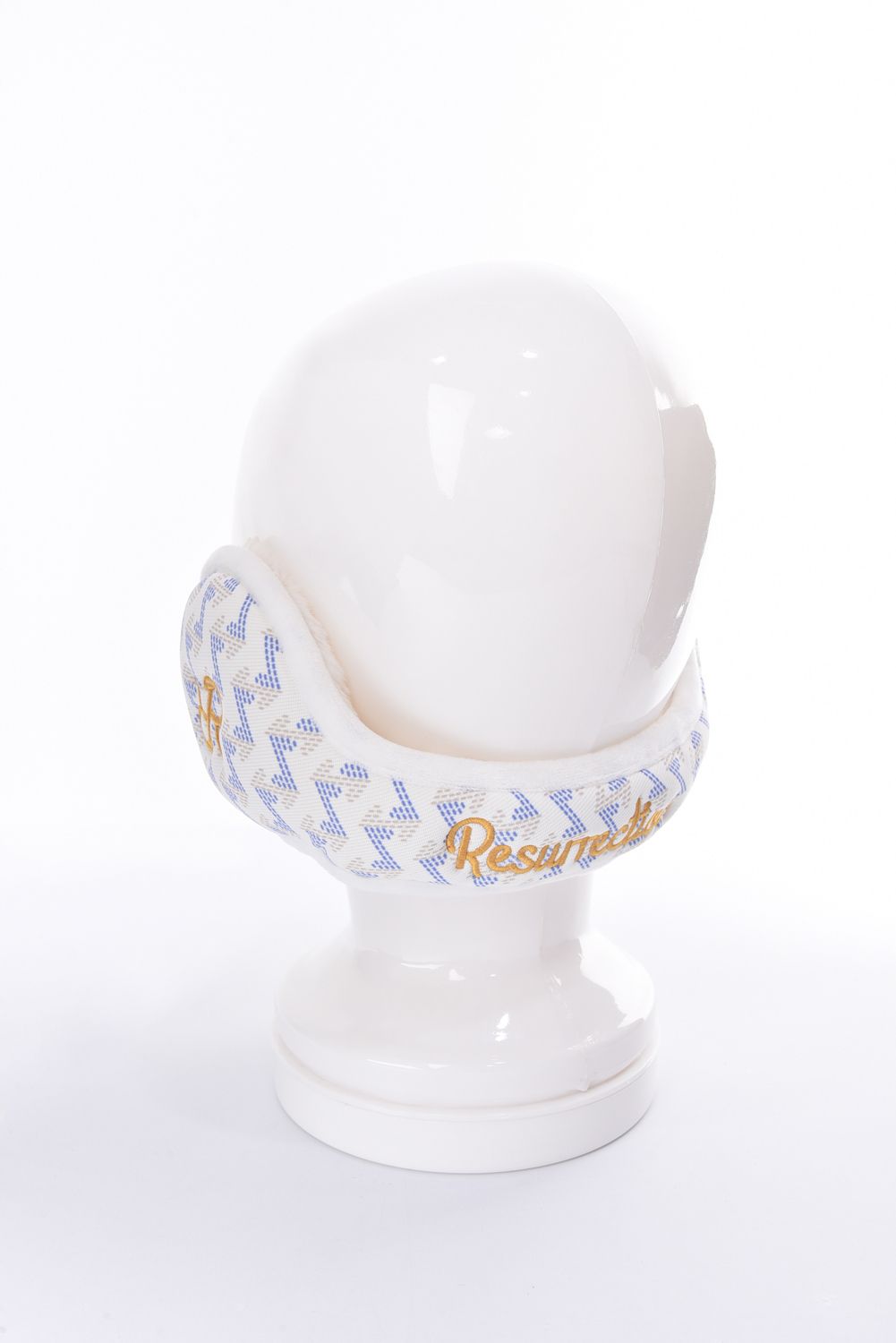 【プレゼント好適品】 GM EARMUFFS / ブランド オリジナルテキスタイル イヤーマフ (ホワイト)*
