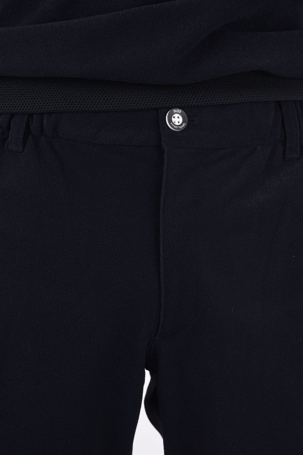 【ABSOLUTE】 CARVICO PANTELLERIA SIDE MESH SHORTS / ロゴ カルビコ ストレッチ ショートパンツ (ブラック)