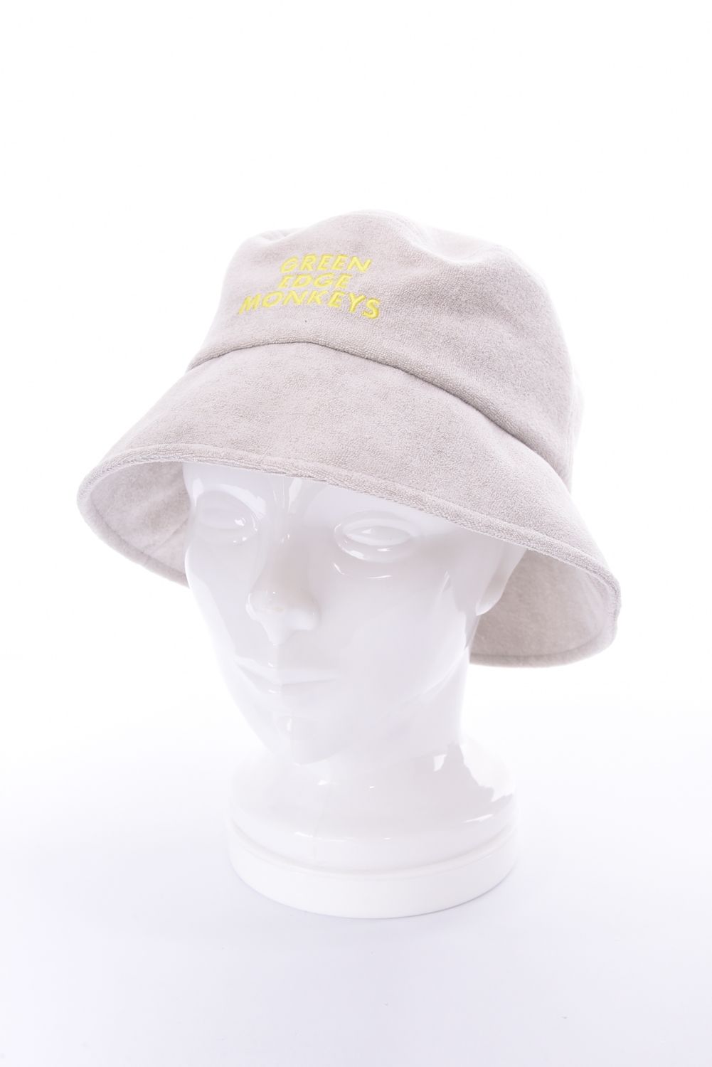 【26SS】 BUCKET HAT / パイル生地 ブランドロゴ刺繍 バケットハット (ベージュ)