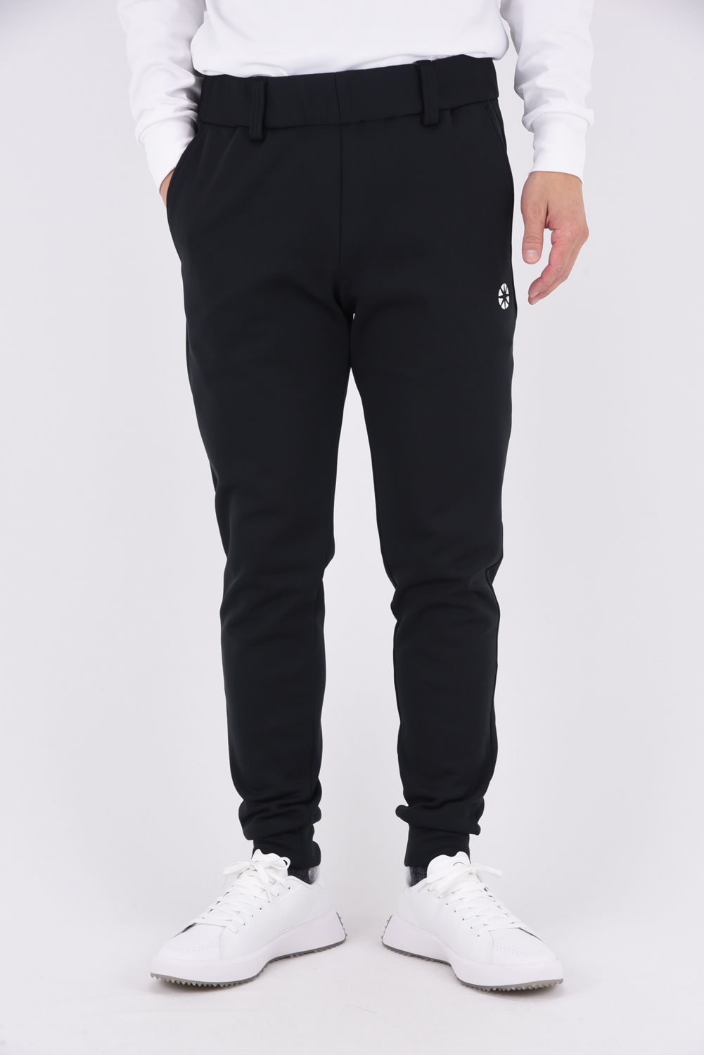 BASIC LONG PANTS MENS / テックスブリッド リブパンツ (ブラック)