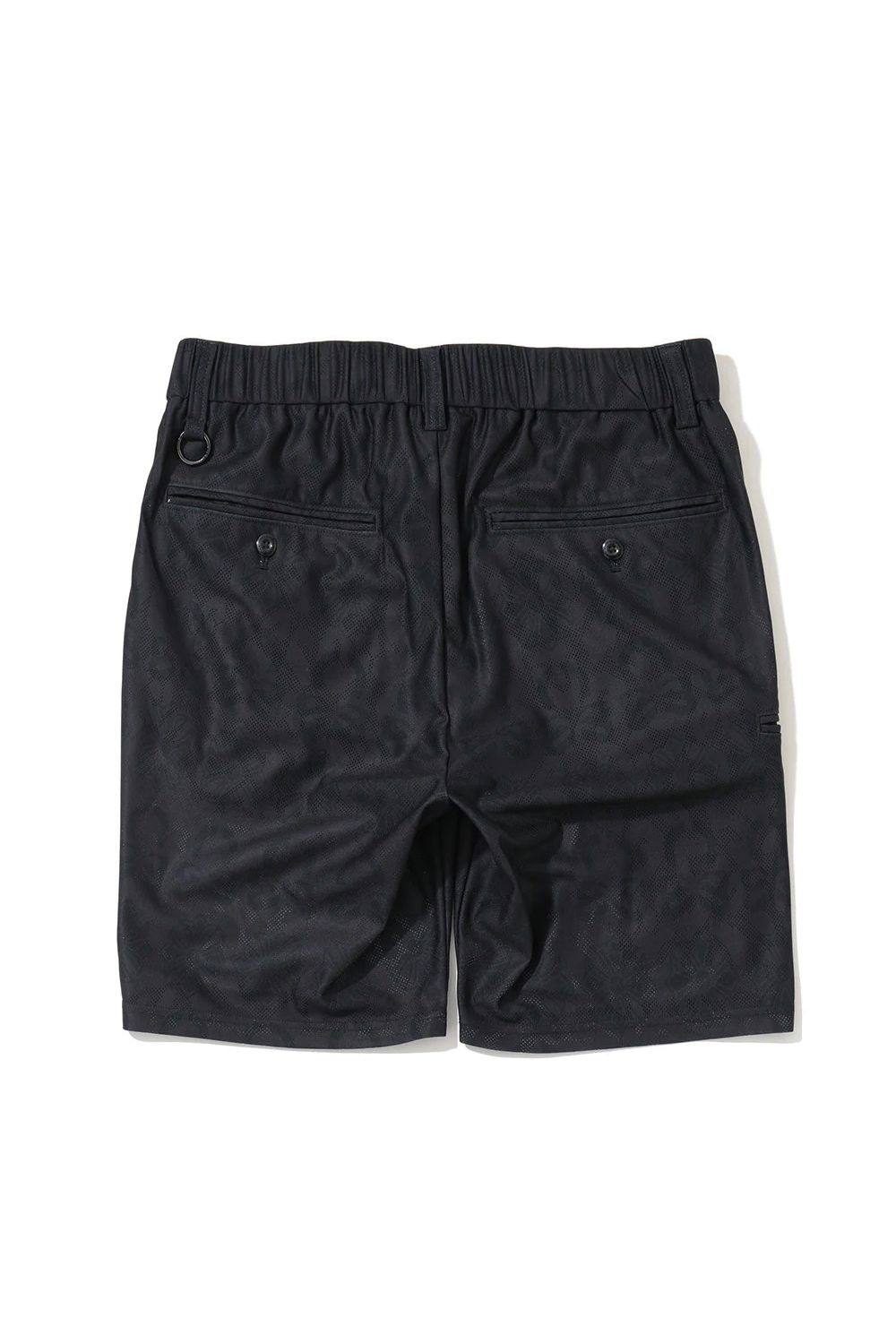 【2026AW 木村拓哉さん着用】 FRACTUR MONOGRAM JACQUARD SHORTS / メッシュジャカード生地 エレメントスカル総柄 フロントロゴ ショートパンツ (ブラック)