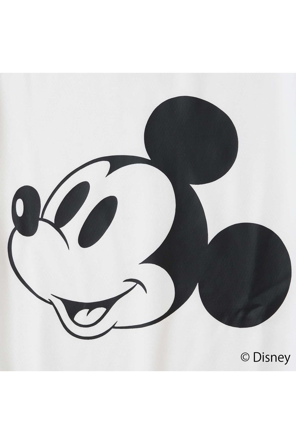 【26SS】【レディース】 BIG FACE MOCK / ディズニーコレクション モックネックTシャツ (ホワイト)