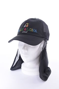 【26SS】 CHOROMA ICON SUN SHIELD CAP / マルチカラー刺繍 サンシールド付き メッシュキャップ (ブラック)