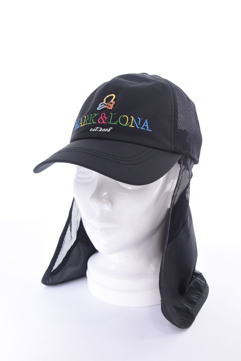 【26SS】 CHOROMA ICON SUN SHIELD CAP / マルチカラー刺繍 サンシールド付き メッシュキャップ (ブラック)