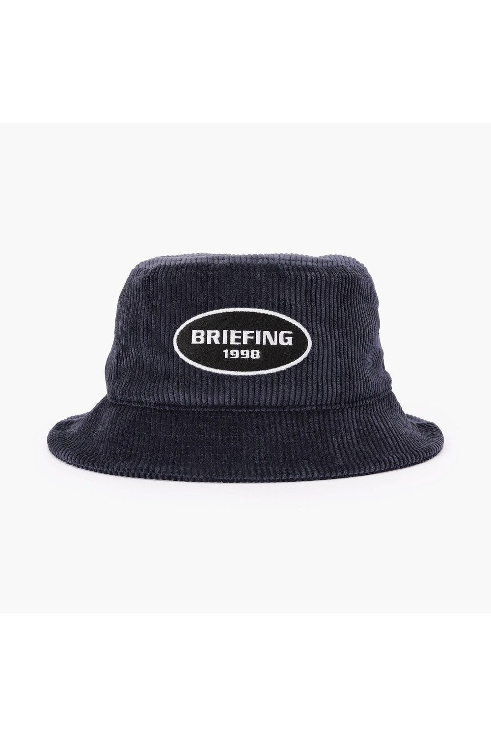 【26AW】 MEN’S CORDUROY OVAL HAT / コーデュロイ生地 オーバルロゴワッペン ハット (ネイビー)
