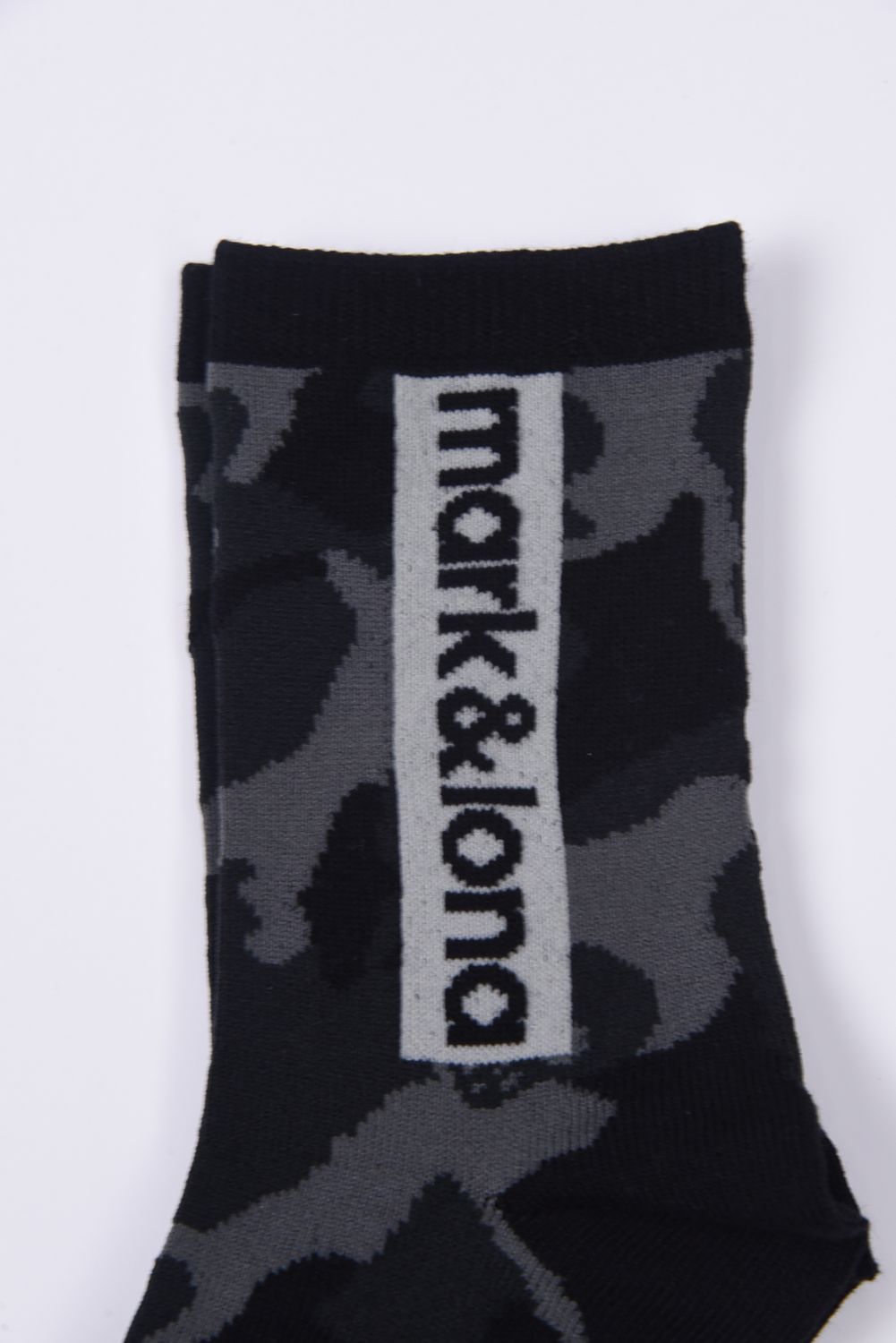 【26SS】 GAUGE CAMO ESSENTIAL CREW SOCKS / オリジナルカモジャカード ボックスロゴ クルーソックス (ブラック)
