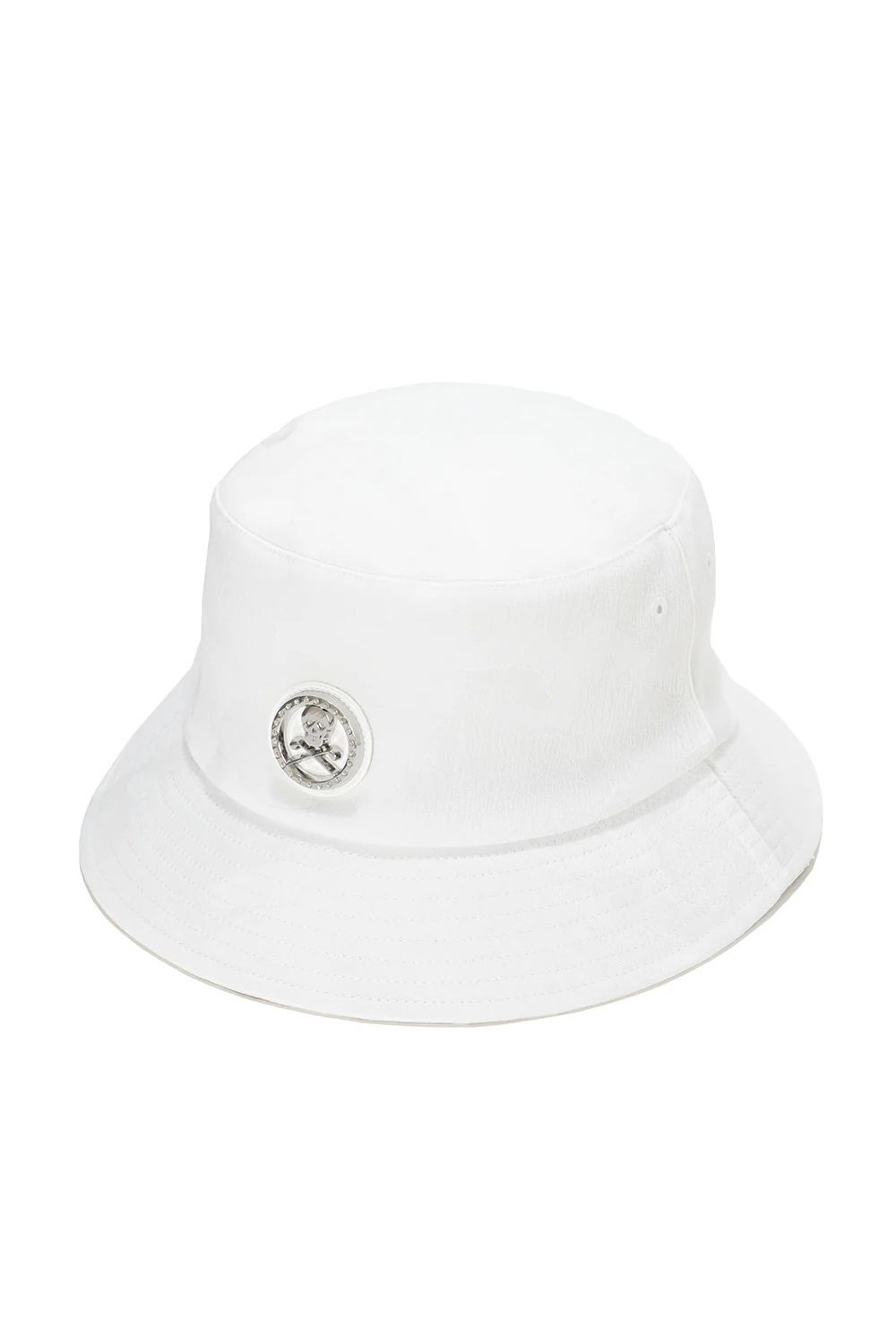 【26SS】 GAUGE CAMO BUCKET HAT / カモフラージュパターン メタルプレート バケットハット (ホワイト)