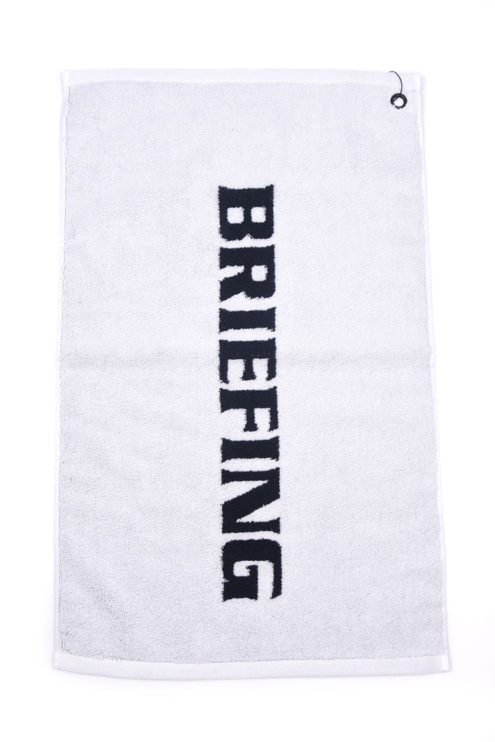 【プレゼント好適品】 LOGO FACE TOWEL BY HIPPOPOTAMUS / ブランドロゴ ループ付き フェイスタオル (ホワイト)