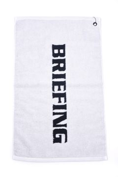 【プレゼント好適品】 LOGO FACE TOWEL BY HIPPOPOTAMUS / ブランドロゴ ループ付き フェイスタオル (ホワイト)