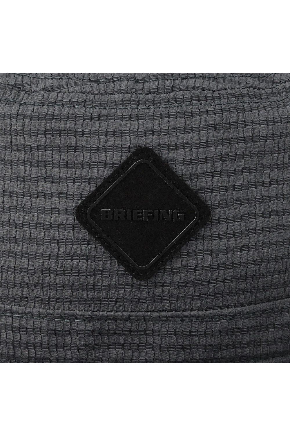 【26SS】 MEN’S SEERSUCKER WIDE HAT / シアサッカー ダイヤモンドロゴ ワイドハット (チャコール)