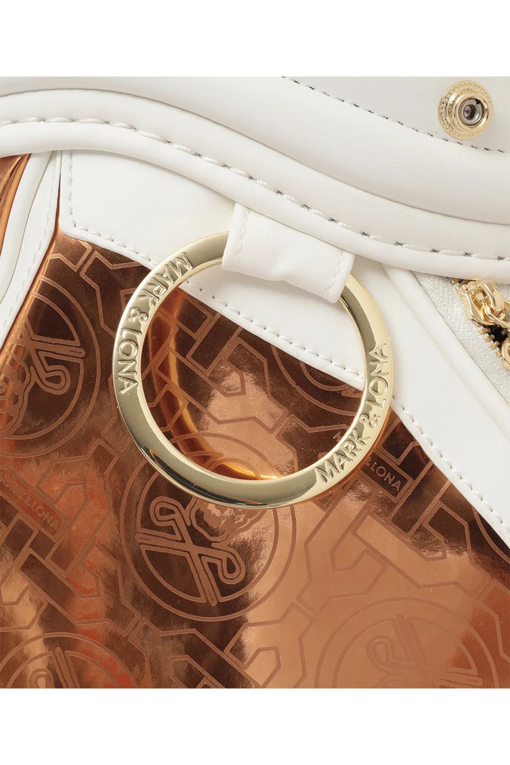 【26SS】【銀行振込・代金引換不可】【返品・交換不可】 STELA CHROME EDITION CADDY BAG / ミラーエナメル アラベスクパターン カートタイプ キャディバッグ (カッパー) (2月18日入荷予定)