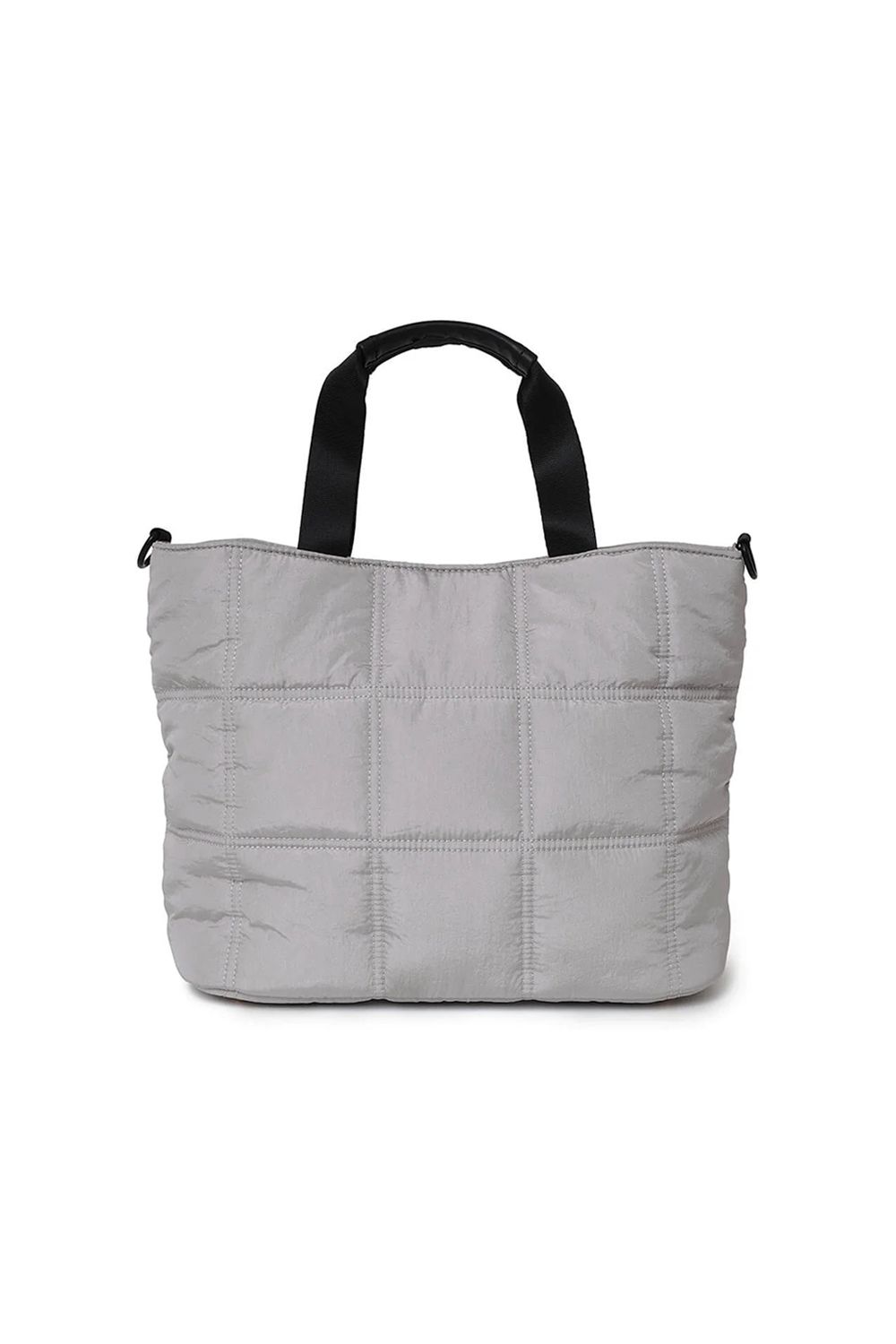 QUILT CART BAG / キルティング ロープショルダー付きカートバッグ (グレー)