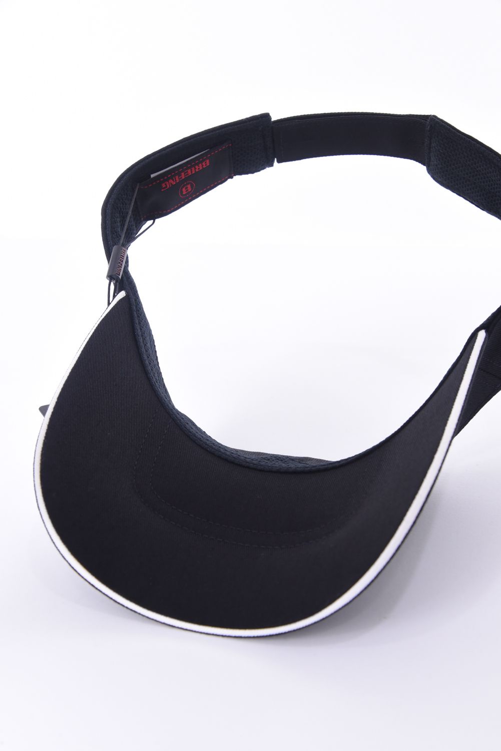 MENS BASIC VISOR / ブランドロゴ刺繍 ベーシック サンバイザー (ブラック)