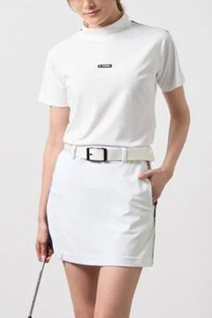 【26SS】 【レディース】 CONCEPT NOTES TAPING MOCK NECK / カノコ素材 デザインテープ モックネックTシャ (ホワイト)