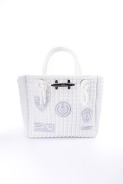 CLEAT TOTE mini TOM1003PA2 / クリート トート ミニバッグ スクエア （ホワイト/パッチ）*