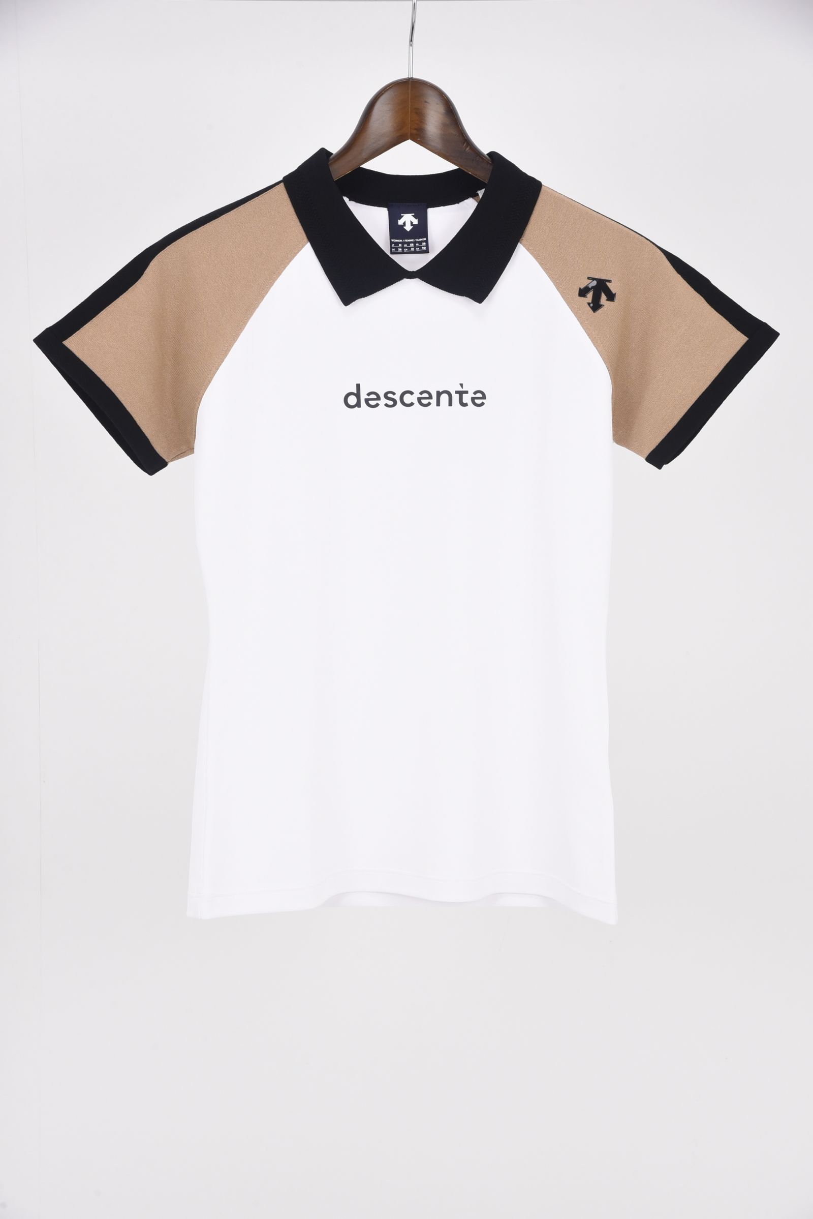 DESCENTE GOLF - 【レディース】ロゴ バイカラー 鹿の子 ポロシャツ