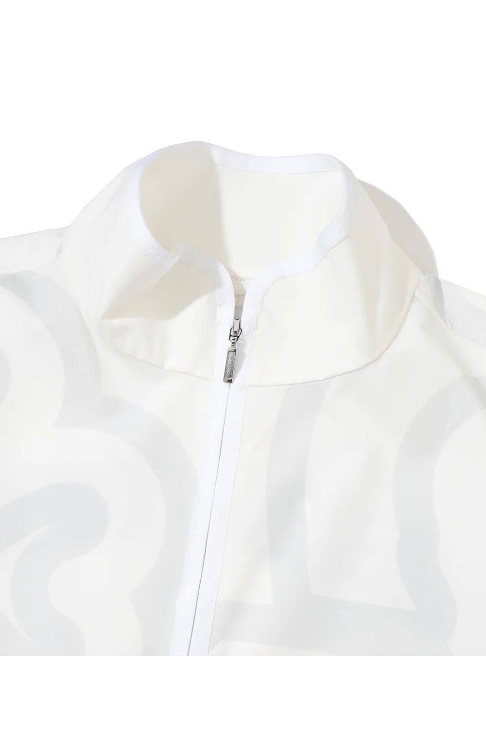 【26SS】 IMPERIAL VENT TECH JACKET / ジオメトリックパターン ショートスリーブ スタンドカラージャケット (ホワイト)