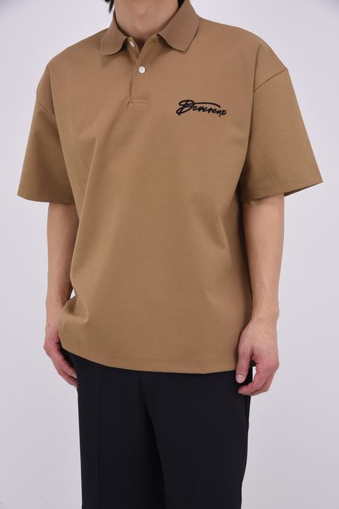 【26SS】 DVG OVER FIT POLO / バックプリント オーバーサイズ ポロシャツ (ウォルナット)