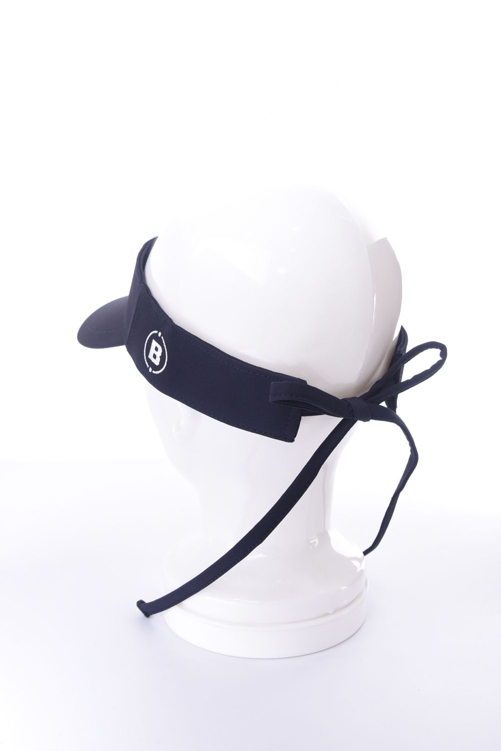 【26SS】【レディース】 WOMEN’S SMALL LOGO RIBBON VISOR / ブランドロゴ バックリボン リボンサンバイザー (ネイビー)
