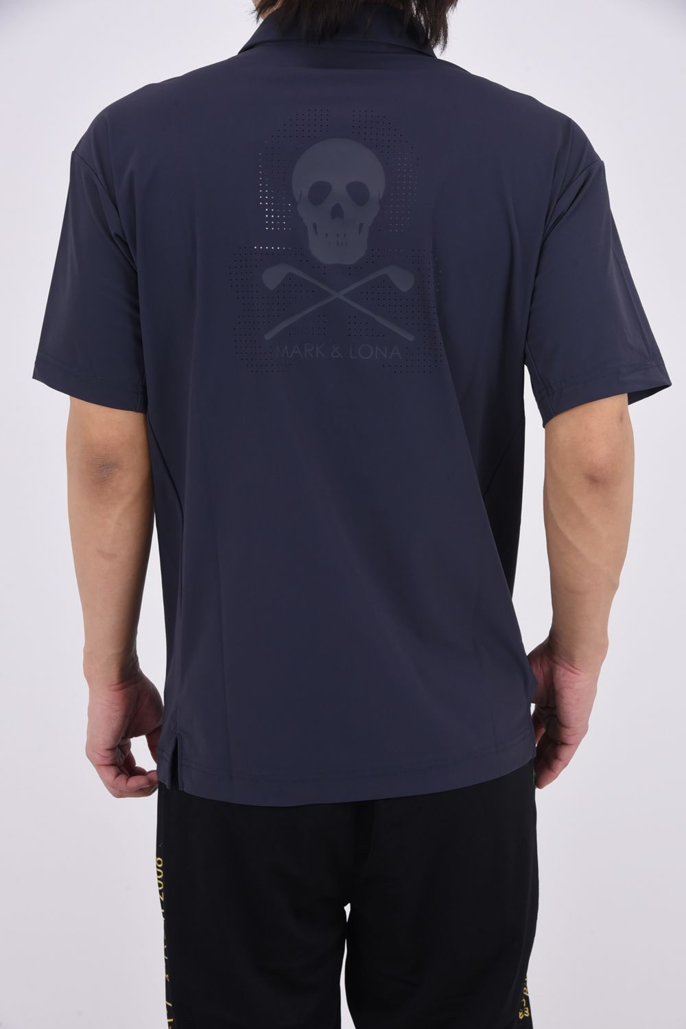 【26SS】 ROGUE AIRFLOW POLO / パンチングスカルロゴ ナイロンポロシャツ (ネイビー)